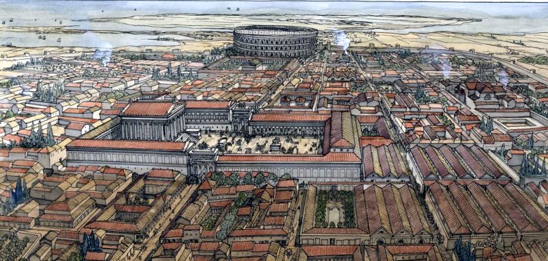 Reconstitution de la Narbonne romaine