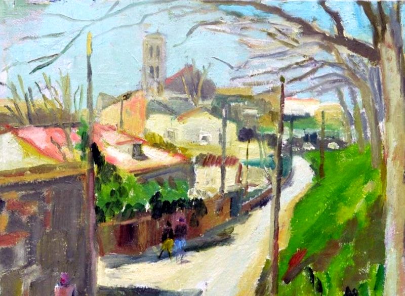 Path at Tr&egrave;bes by Julian Perie