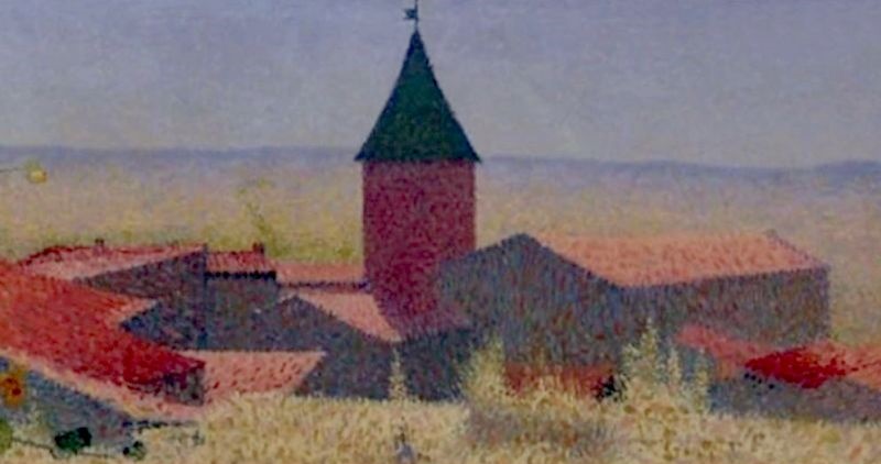 Vue de Cailhau par Achille Laug&eacute;