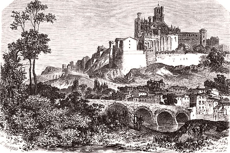Litho B&eacute;ziers XIXe