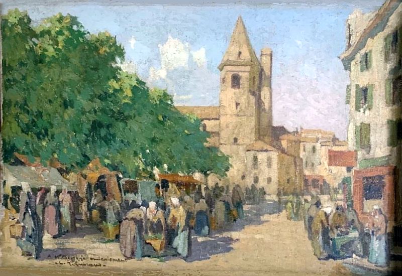March&eacute; de la Madeleine &agrave; B&eacute;ziers par Raoul Guiraud