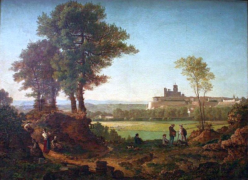 Vue de B&eacute;ziers par Gabriel Fayet
