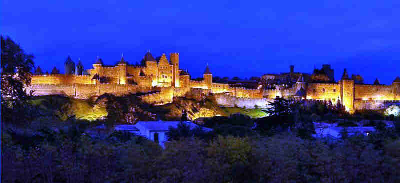Carcassone by night
