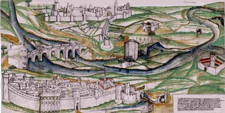 La cit&eacute; de Carcassonne en 1462