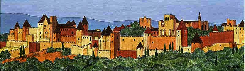 Coucher de soleil sur Carcassonne par Granick