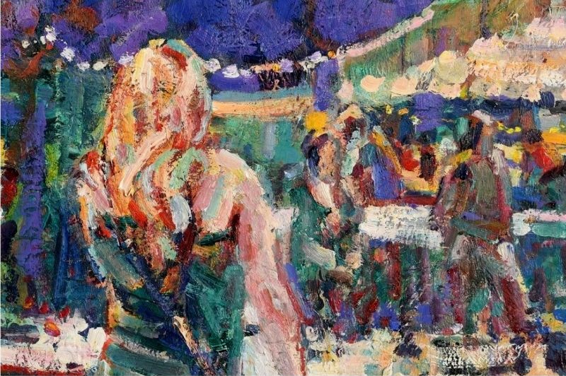Night market in Anduze by Arthur Maderson