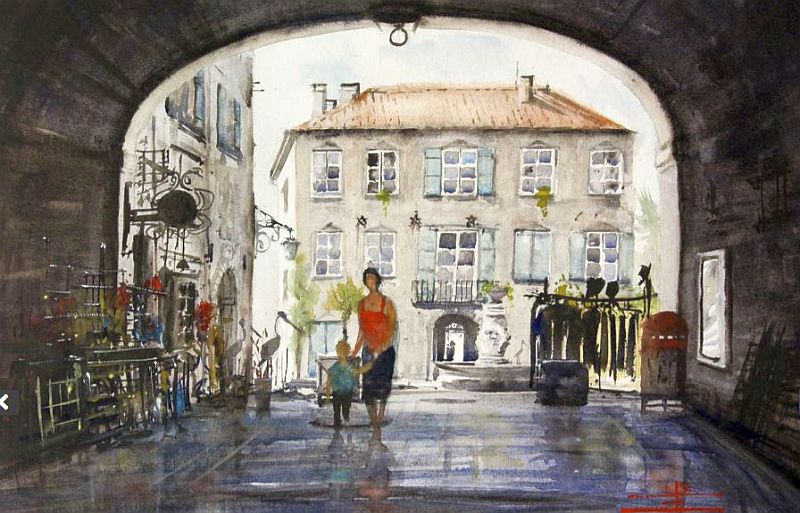 La mairie, Barjac par Emmanuele Cammarano