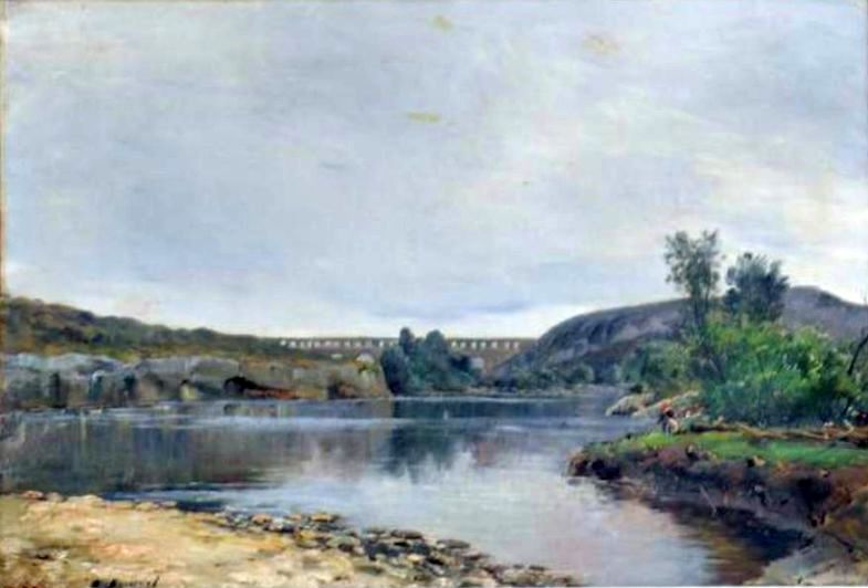 Gardon et pont du Gard par Jean-Baptiste Brunel