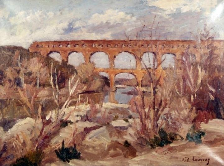 pont du Gard par Abel Lauvray
