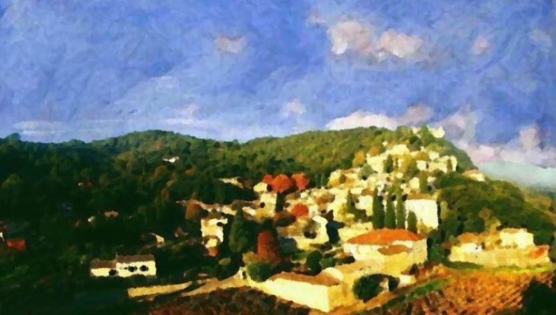 Vue de la Roque-sur-C&egrave;ze par Dan Kopel