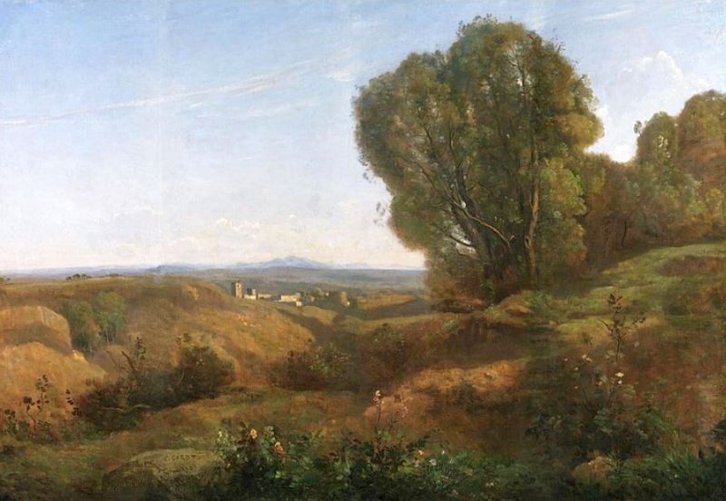 Souvenir de Roquemaure par Corot et Daubigny