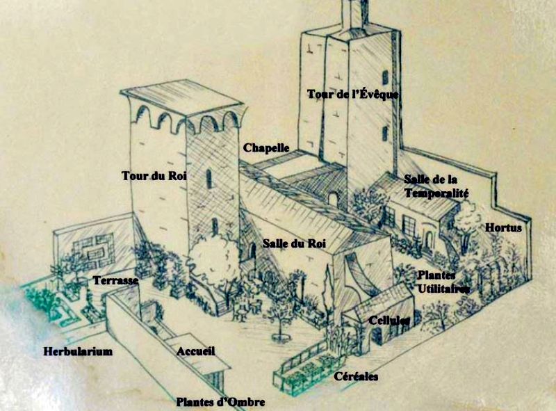 Jardin m&eacute;di&eacute;val d'Uz&egrave;s