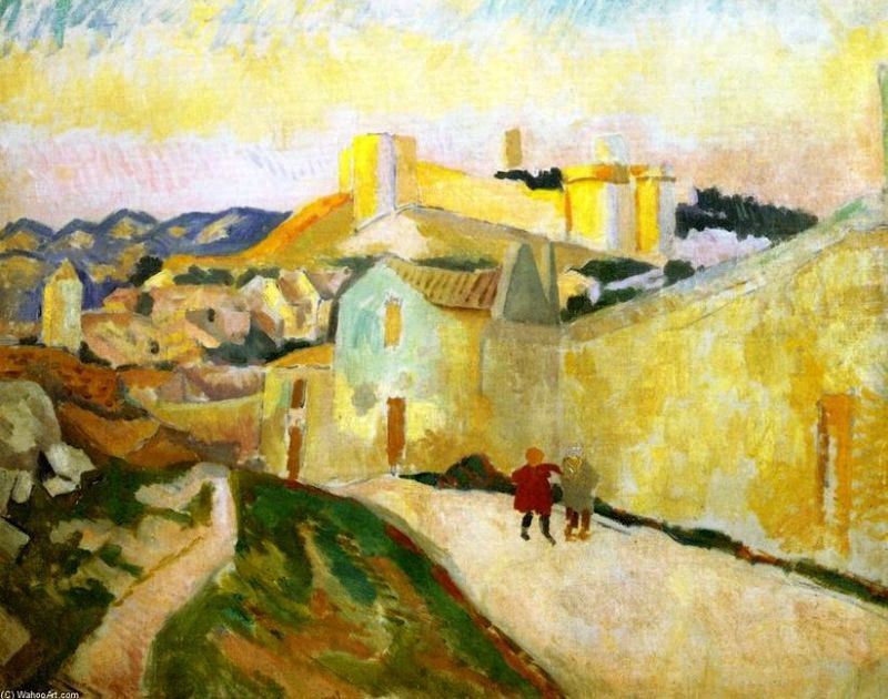 Vue du fort St-Andr&eacute; &agrave; Villeneuve les Avignon par  Roger Fry