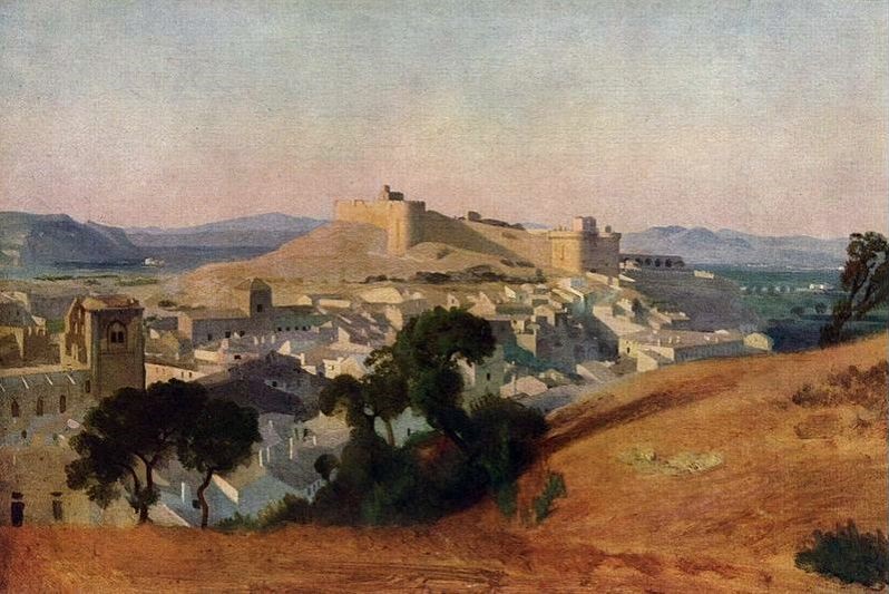 Fort St-Andr&eacute; &agrave; Villeneuve les Avignon par Prosper Marilhat