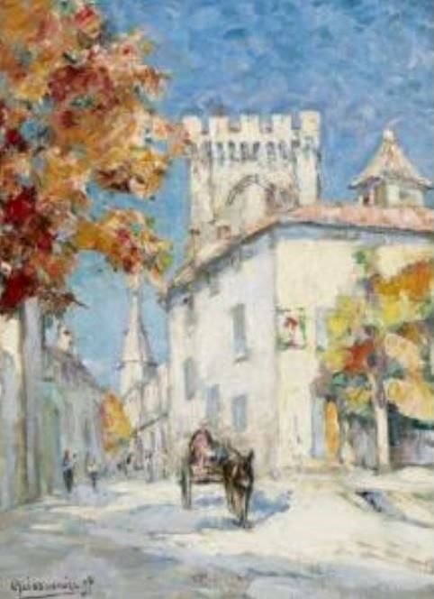 Villeneuve les Avignon par  Joseph Meissonnier
