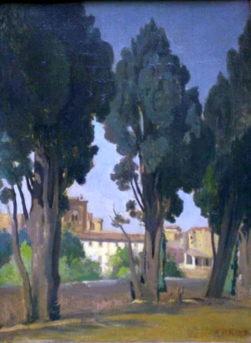 Villeneuve les Avignon par  Camille Corot