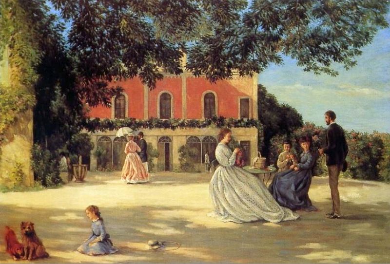 Castelnau, la terrasse &agrave; M&eacute;ric par Fr&eacute;d&eacute;ric Bazille