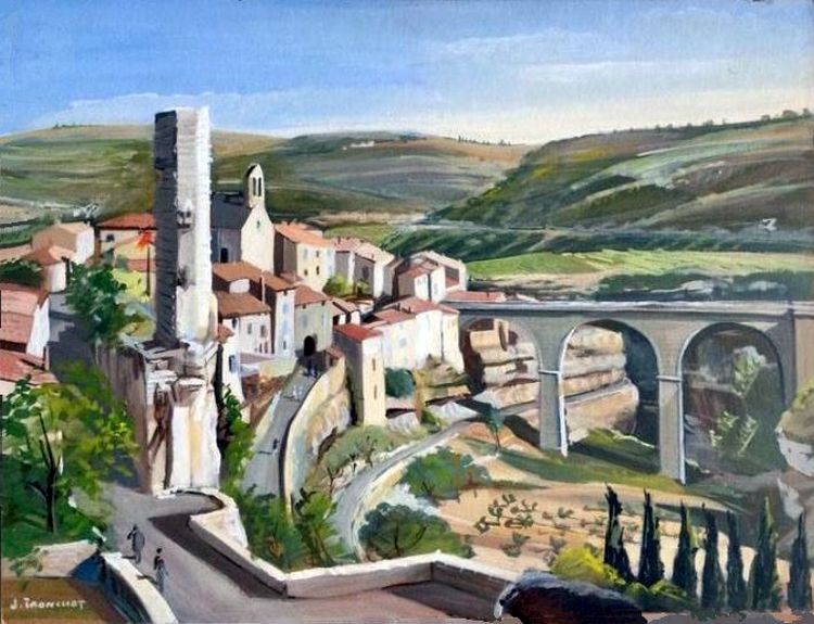 Vue de Minerve par Jacques Tronchet