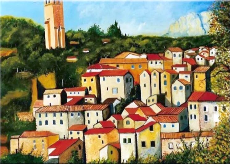 Village d'Olargues par Eric Bruni