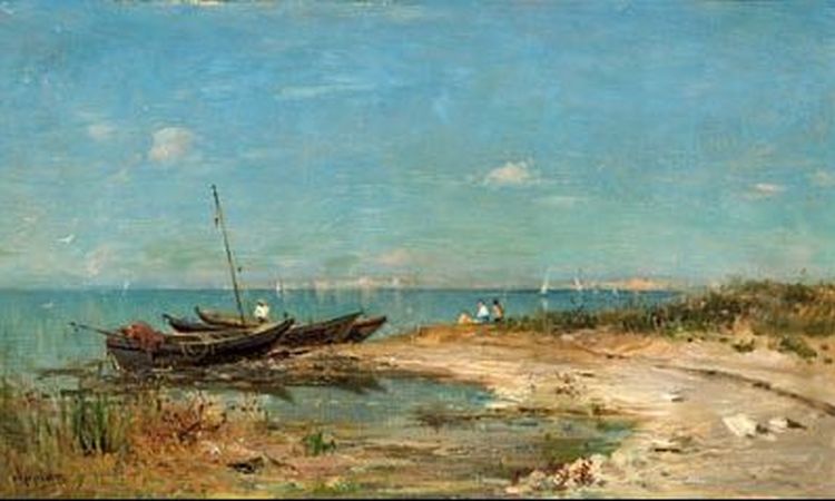 Bord de l'&eacute;tang de Thau &agrave; S&egrave;te par Adolphe Appian