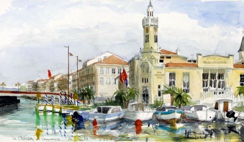 La chambre de Commerce &agrave; S&egrave;te par Minik Jodor