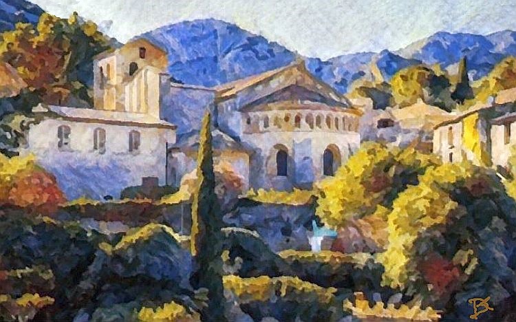Abbaye de Gellone &agrave; St-Guilhem le D&eacute;sert par Dan Kopel