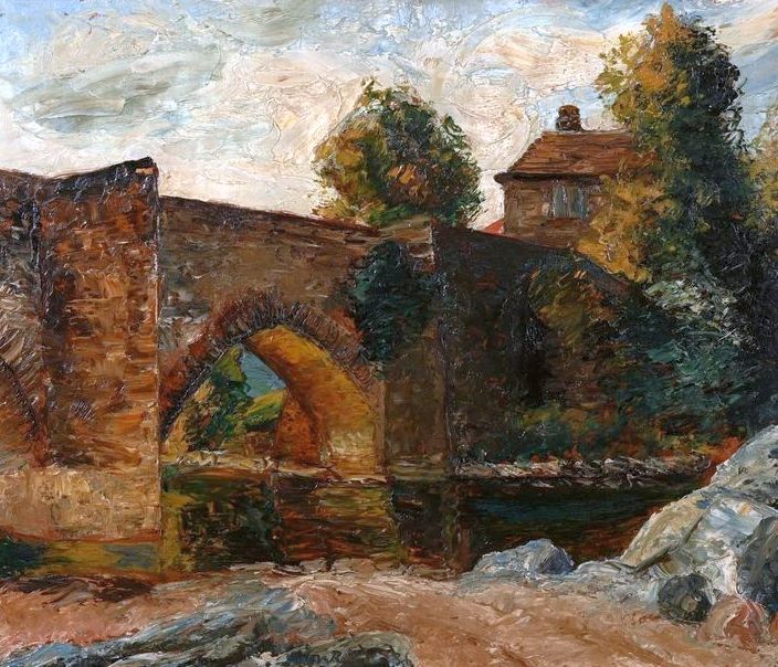 Bridge at  Florac Conrad Kickert
