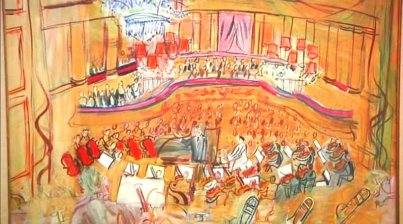 A l'op&eacute;ra, Perpignan par Raoul Dufy