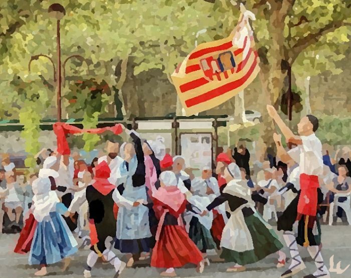 Danse catalane &agrave; Am&eacute;lie les Bains par Laura Voolu