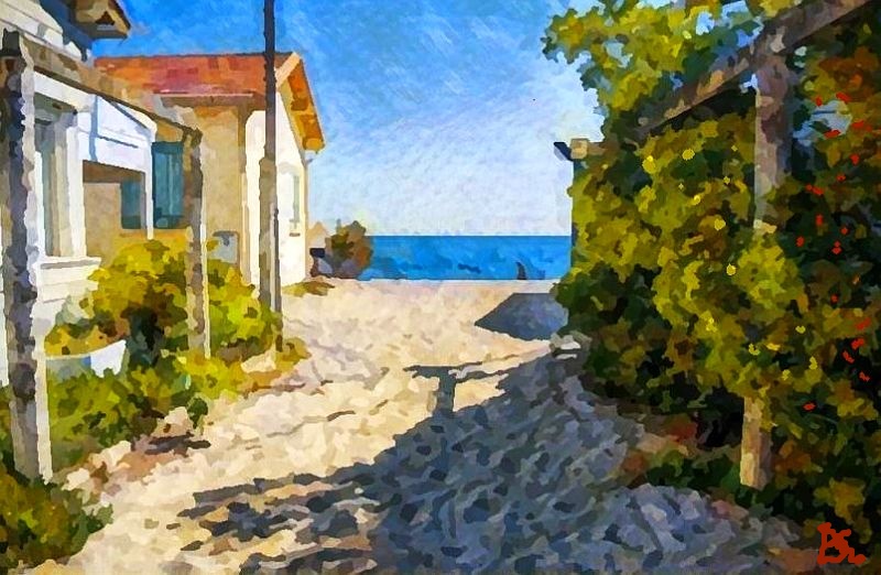 Le d&eacute;bouch&eacute; sur la plage, au Racou, &agrave; Argel&egrave;s par Dan Kopel