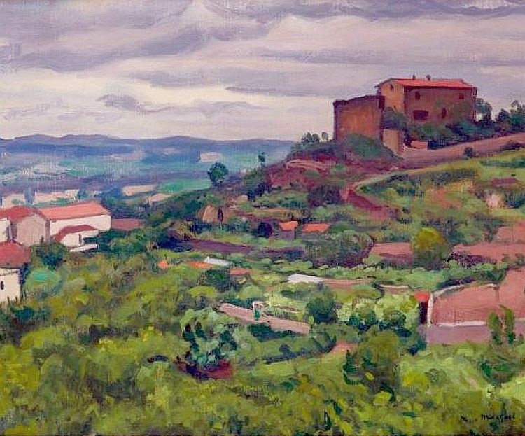 Le castelas &agrave;  C&eacute;ret par  Albert Marquet