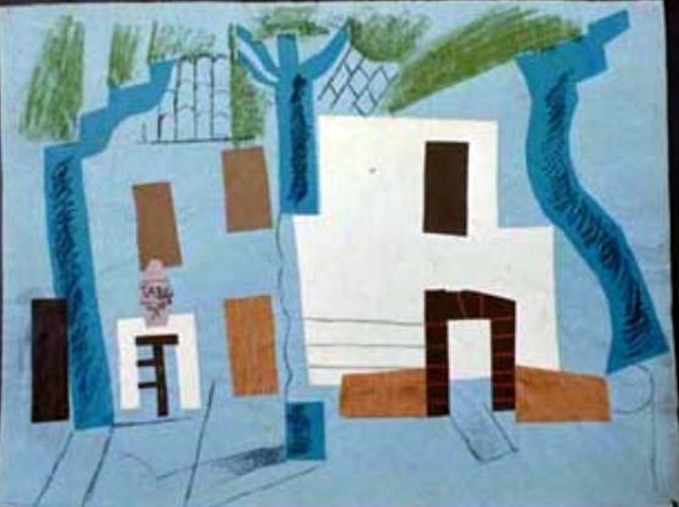Fa&ccedil;ade gendarlerie  C&eacute;ret par  Pablo Picasso