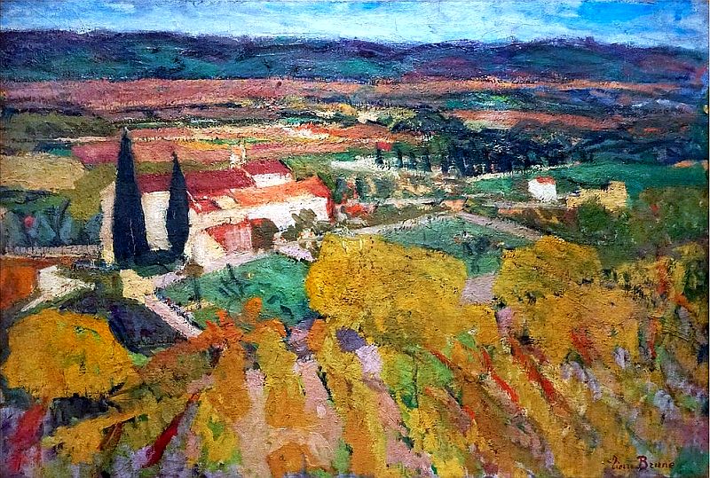 Paysage de C&eacute;ret par Pierre Brune