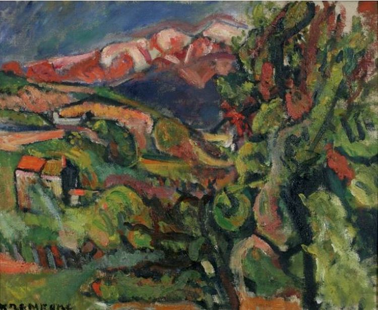 Paysage C&eacute;ret par Pinchus Kr&eacute;m&egrave;gne