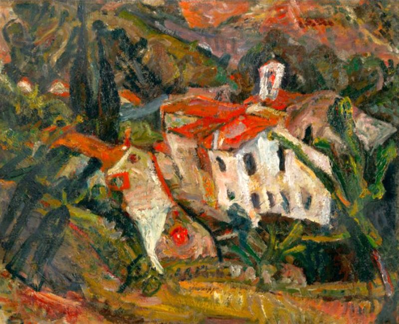 Paysage &agrave; C&eacute;ret par Cha&iuml;le Soutine
