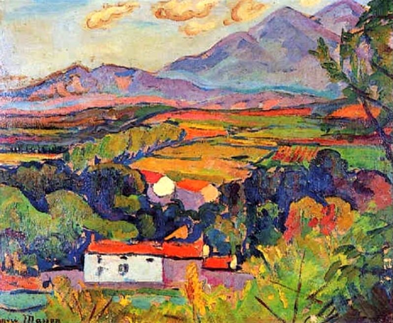 Paysage des environs de C&eacute;ret par Andr&eacute; Masson