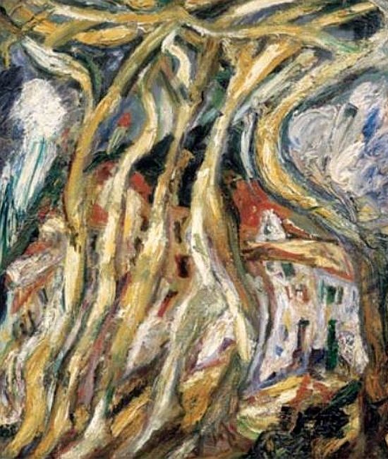PLatanes &agrave; C&eacute;ret par Cha&iuml;le Soutine