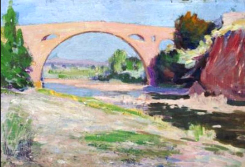 Pont de  C&eacute;ret par  Louis Delfau
