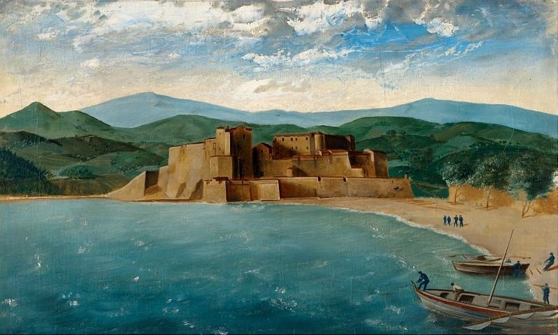 Mistral sur Collioure et la citadelle par Vasily Shukhaev 