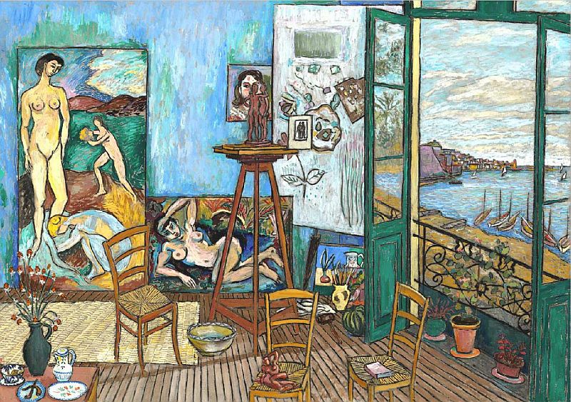  l'atelier de Matisse &agrave; Collioure par Damian Elwes 