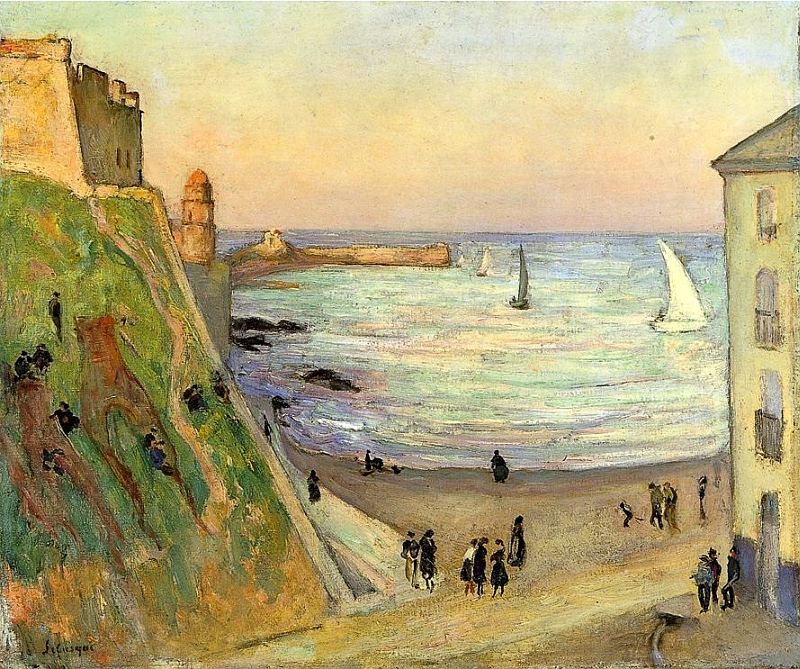 Le port de Collioure par  Gustave Loiseau