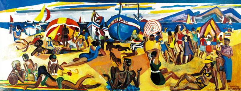Plage &agrave; St-Cyprien par Fran&ccedil;ois Desnoyer
