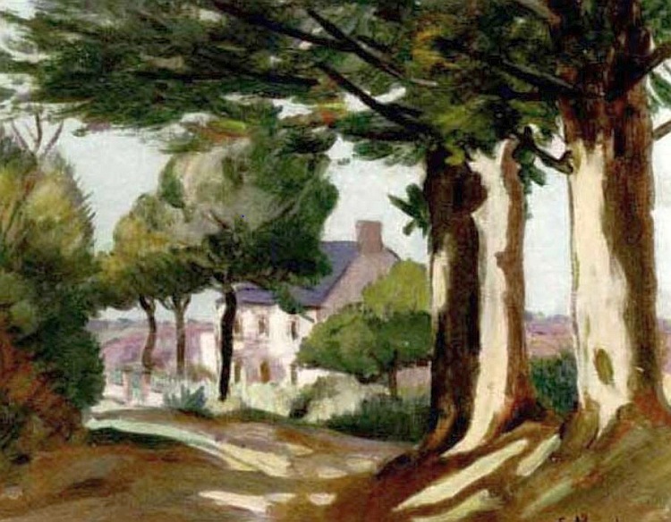 Crozant par Eug&egrave;ne Alluaud