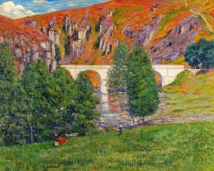 Crozant par Eug&egrave;ne Alluaud