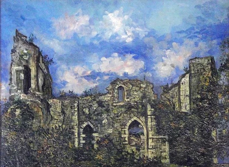 Ruines de CHalucet par Utrillo