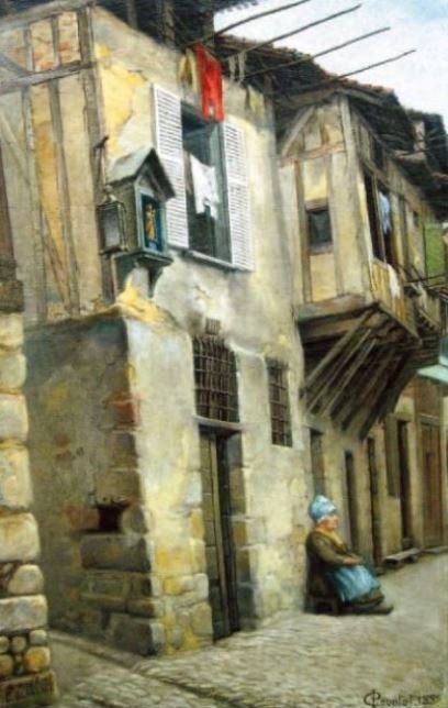 Le vieux Limoges, rue de Labbessaille  par Paul Laurent Courtot 