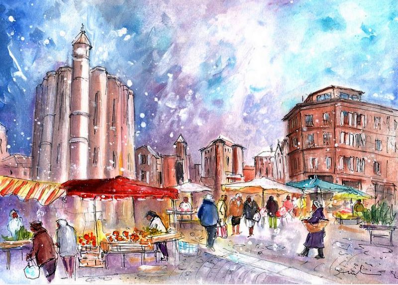 Saturday market in Albi by Miki de Goodaboom