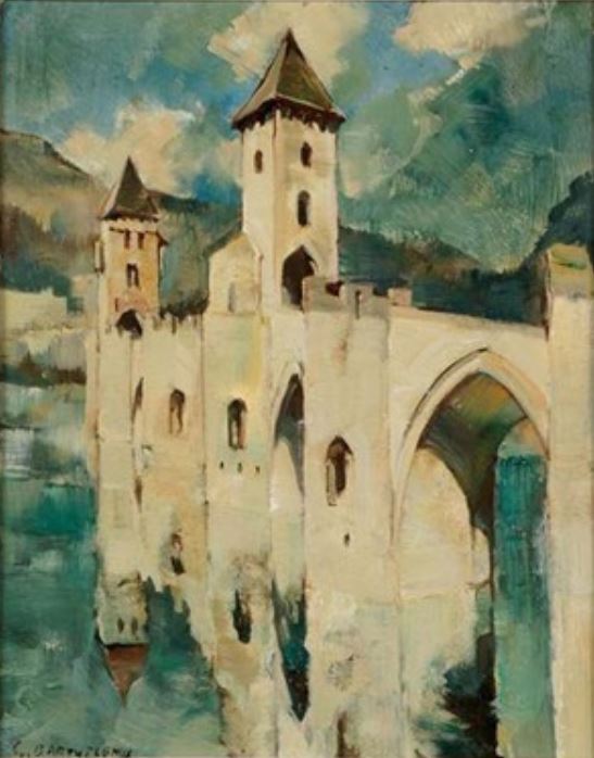 Pont Valentr&eacute; Cahors par Camille Barth&eacute;l&eacute;my
