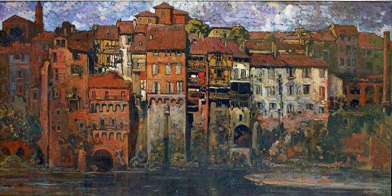 Vue de Montauban sous la pluie par Paul Signac