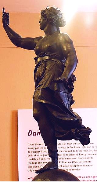 Dame Tholose statuepar Jean Raincy, mus&eacute;e des Augustins Toulouse